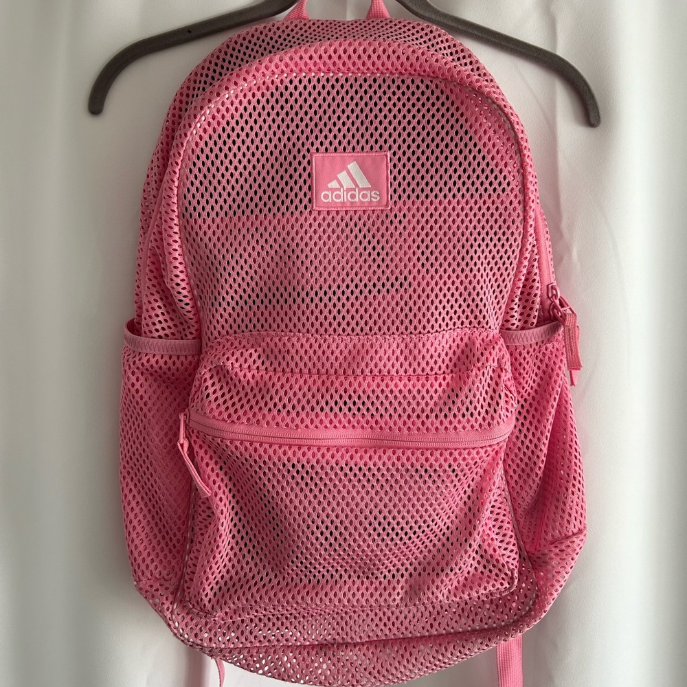Adidas Pink Mesh Backpack